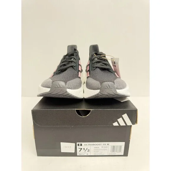 -5077 Adidas Womens Ultraboost 5X, Black/Pink, Running Shoes-US 7.5 - Picture 2 of 5